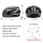 Bicycle Helmet Road Mountain Bike Helmets with Rear Light Lamp Caps