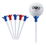 Golf Tees Fly Ball Tee 83mm for Driver Fairway Hybrids Golf Ball Holder 5 pcs/bag