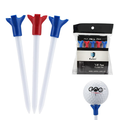 Golf Tees Fly Ball Tee 83mm for Driver Fairway Hybrids Golf Ball Holder 5 pcs/bag