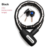 Bicycle Lock Anti-theft Cable Lock 0.85m Waterproof Cycling Motorcycle Cycle MTB Bike Security Lock with Illuminated Key