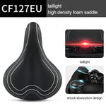 Bicycle Saddle with Tail Light Widen MTB Road Bike Cushion Cycling Accessories Comfortable Seat Spare Parts for Bicycles