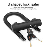 Bike U Lock Anti-theft MTB Road Bike Bicycle Lock Cycling Accessories Heavy Duty Steel Security Bike Cable U-Locks Set