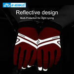 Cycling Gloves Touch Screen MTB Bike Gloves Sport Shockproof Full Finger Reflective Winter Spring Bicycle Glove For Men