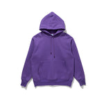 Hoodie For Couple Soild Color Loose Fit Thick Velvet Sports