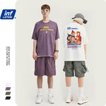 Funny Cotton Print Men's Sports T-shirt Short Sleeve