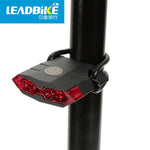 MTB Bicycle Rear Light 4 LED USB Rechargeable Waterproof MTB Road Bike Taillights