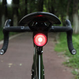 LED USB Rechargeable Rear Bike Light Auto Brake Detected Bicycle Tail Lamp Wireless Remote Control Cycling Taillight Alarm Bell