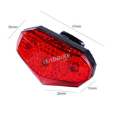 Bicycle Rear Safety Warning Light Waterproof ABS