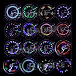 Bicycle Spoke Light 30 Patterns Colorful Safety Wheel Light