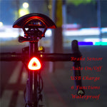 Bicycle Taillight Auto On/Off with Brake Sensor Bike Rear Light