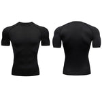 Men's Running Compression Tshirts Quick Dry Soccer Jersey Fitness Tight Sportswear Gym Sport Short Sleeve Shirt Breathable