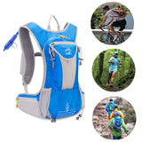 18L Cycling Backpack Orange Bicycle Bike Bag with Hydration Outdoor Sports Water Bag Climbing Camping Hiking Backpack