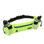 New Running Belt With 2 Water Bottle Reflective Belt Men Women Waist Pack Outdoor Sport Multifunction Running Bags