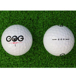 2Pcs Golf Balls Beginners Practice Driving Range Training Double Layer Ball Rubber