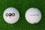 2Pcs Golf Balls Beginners Practice Driving Range Training Double Layer Ball Rubber