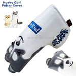 Golf club Putter Cover with Magnetic Closure PU Leather Lovely Husky Golf Putter Headcover Head Cover