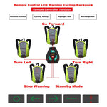 LED Wireless Cycling Vest MTB Bike Bag Turn Signal Light