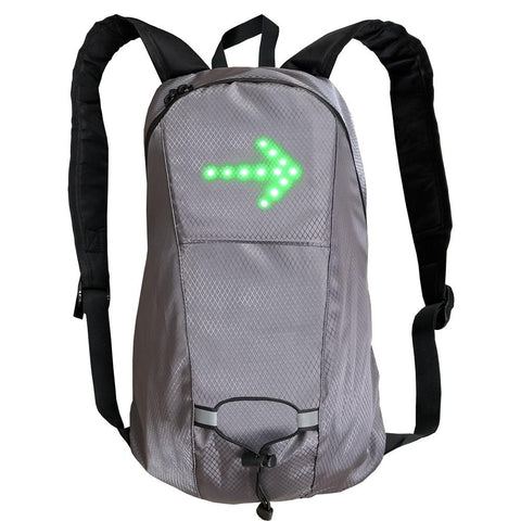 LED Wireless Cycling Vest MTB Bike Bag Turn Signal Light