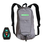 LED Wireless Cycling Vest MTB Bike Bag Turn Signal Light