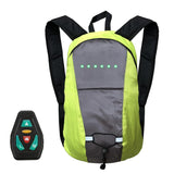 LED Wireless Cycling Vest MTB Bike Bag Turn Signal Light