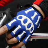 Non-slip Adult Kids Childen Cycling Gloves Half Finger Bike Bicycle Mittens Gel Padded For Gym Fitness Running Hiking Camping