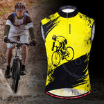 Cycling Sleeveless Jersey Biking Racing  Rear Pockets