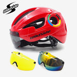 Riding Helmet Men's and Women's Glasses Integrated Magnetic Suction Goggles