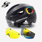 Riding Helmet Men's and Women's Glasses Integrated Magnetic Suction Goggles