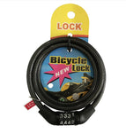 4-Digital 120cm Bike Combination Lock Digital Code Cable Bike anti-theft Safety Lock Tough 8mm Steel Wiring Lock Password Lock