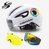 Riding Helmet Men's and Women's Glasses Integrated Magnetic Suction Goggles