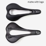 Hollow carbon fiber bike road cushion mountain bike saddle matte light