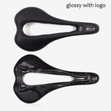 Hollow carbon fiber bike road cushion mountain bike saddle matte light