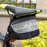 Outdoor Mountain Cycling Bike Bicycle Saddle Bag Back Seat Tail Pouch Package Quick Release Black grey