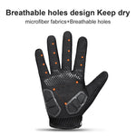 Outdoor Sport Gloves Men's Fitness Gloves Long Finger Winter Windproof Cycling Bike Gloves MTB Road Bicycle Tactical Gloves