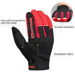 Outdoor Sport Gloves Men's Fitness Gloves Long Finger Winter Windproof Cycling Bike Gloves MTB Road Bicycle Tactical Gloves