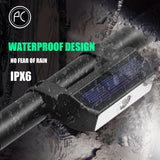 Bicycle Light Solar Energy Charging IPX6 Waterproof Intelligent Switch MTB Road Bike Headlight Cycling Accessories