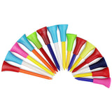 Pack of 30 pcs Golf Tees Plastic Golf Tee Durable Rubber Cushion Top Multi Color Length 56mm 72mm 83mm