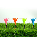 Plastic Golf Tees Petal Rotation Limit Golf Ball Tees Ball Tees 4 color for golfer gift 3pcs/bag
