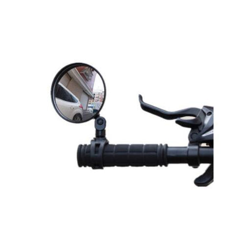 1PC Round Bicycle Rearview Handlebar Mirrors Mountain Bike Cycling Rear View Mirror Wide Angle Convex Mirror Bicycle Accessory