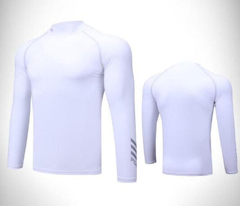 Men's Golf Summer Underwear Shirt Ice Tights Long Sleeve T Shirt UV Protection