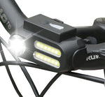 1200mAh Bicycle Flashlight USB Rechargeable Bike LED Light Set Front and Back Lights Waetproof