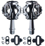 Mountain Bike Pedals Double Sided Compatible SPD System Self-Locking Bearings