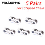 RISK Bike Chain Quick Link Connector Lock Set MTB Road Bicycle Power Chain Quick Release Buckle For 6/7/8 S /9/10/11/12 Speed
