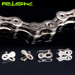 RISK Bike Chain Quick Link Connector Lock Set MTB Road Bicycle Power Chain Quick Release Buckle For 6/7/8 S /9/10/11/12 Speed