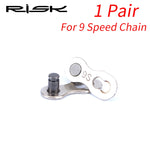 RISK Bike Chain Quick Link Connector Lock Set MTB Road Bicycle Power Chain Quick Release Buckle For 6/7/8 S /9/10/11/12 Speed