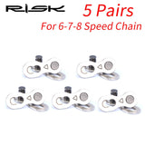 RISK Bike Chain Quick Link Connector Lock Set MTB Road Bicycle Power Chain Quick Release Buckle For 6/7/8 S /9/10/11/12 Speed