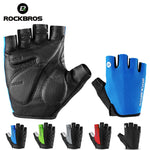 5 Color Half Finger Cycling Gloves Silicone Gel Thickened Pad Anti-skidding Shockproof Breathable MTB Road Bike Gloves