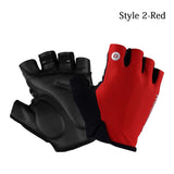 5 Color Half Finger Cycling Gloves Silicone Gel Thickened Pad Anti-skidding Shockproof Breathable MTB Road Bike Gloves