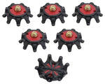 black and red iron screw head studs A-07