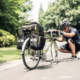 Mountain Road Bicycle Bike 3 in 1 Trunk Bags Cycling Double Side Rear Rack Tail Seat Pannier Pack Luggage Carrier